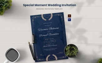 Special Momment Wedding Invitation