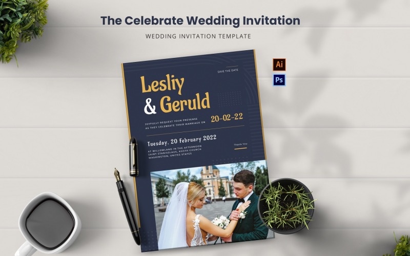 The Celebrate Wedding Invitation Corporate Identity