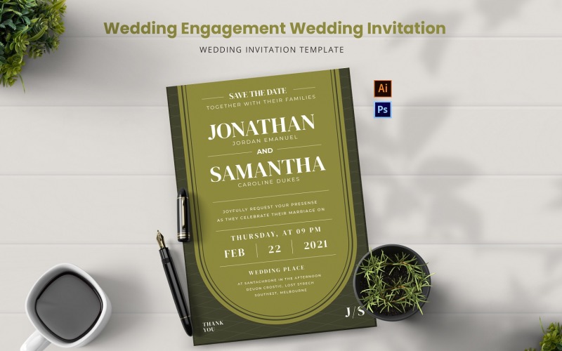 Wedding Engagement Wedding Invitation Corporate Identity