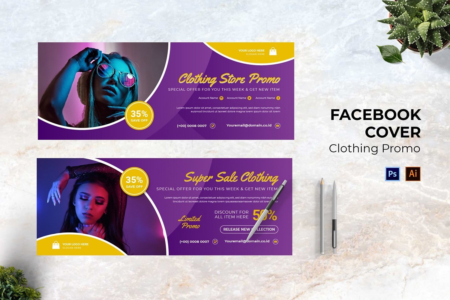 Kit Graphique #179869 Facelivre Business Divers Modles Web - Logo template Preview