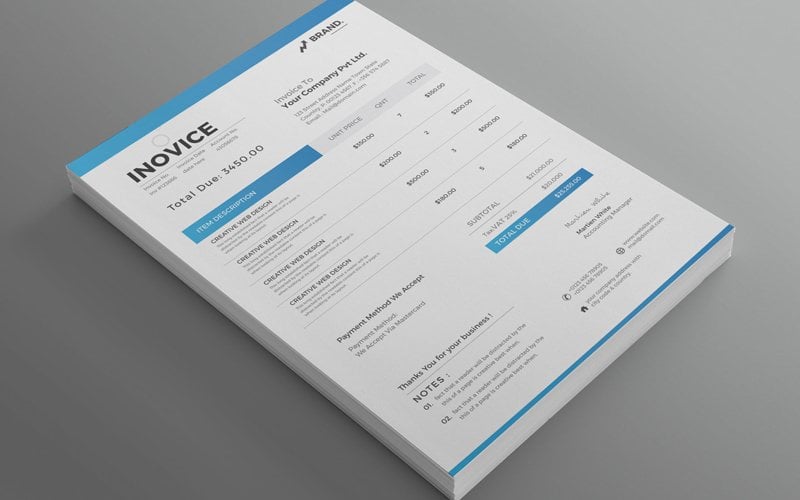Template #179970 Accounting Bill Webdesign Template - Logo template Preview