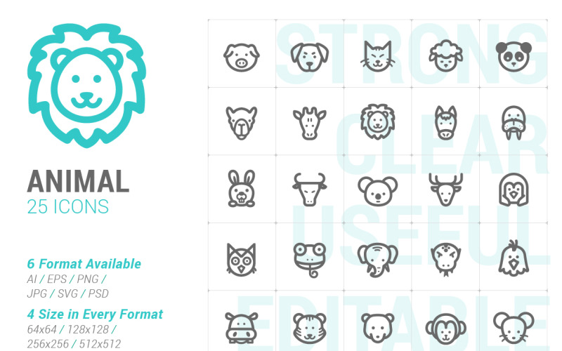 Animal & pet Mini Icon Icon Set