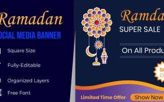 Muslim Super Sale Social Media Post Banners