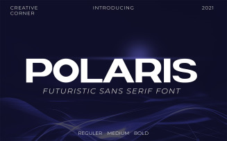 Polaris Futuristic Bold Typeface Font