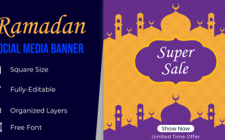 Ramadan Festival Celebration Sale Banner
