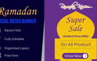 Ramadan Sale Social Media Promotion Poster