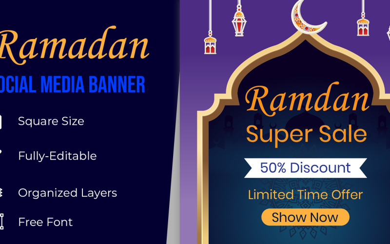 Ramadan Super Sale With Flat 50% Off Corporate Identity