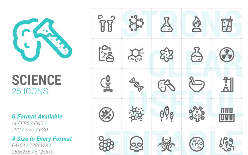 Science Mini Icon Icon Set