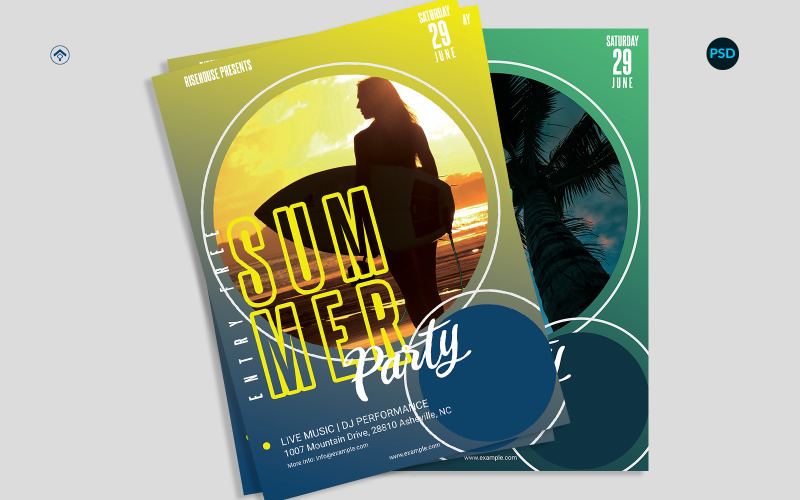 Summer Party Flyer V3 Corporate Identity