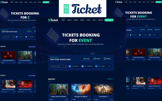Ticket - Online Ticket Booking Website HTML5 Template