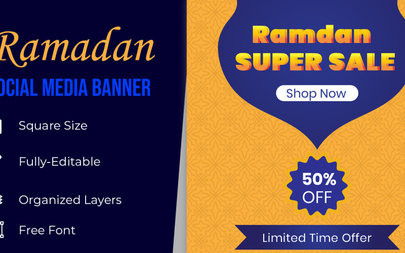 Ramadan Islamic Celebration Banner Corporate Identity