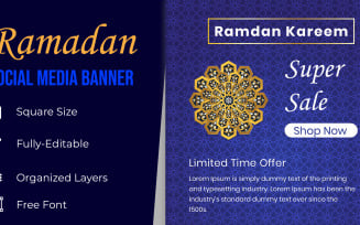 Ramadan Sale Social Media Graphic Banner