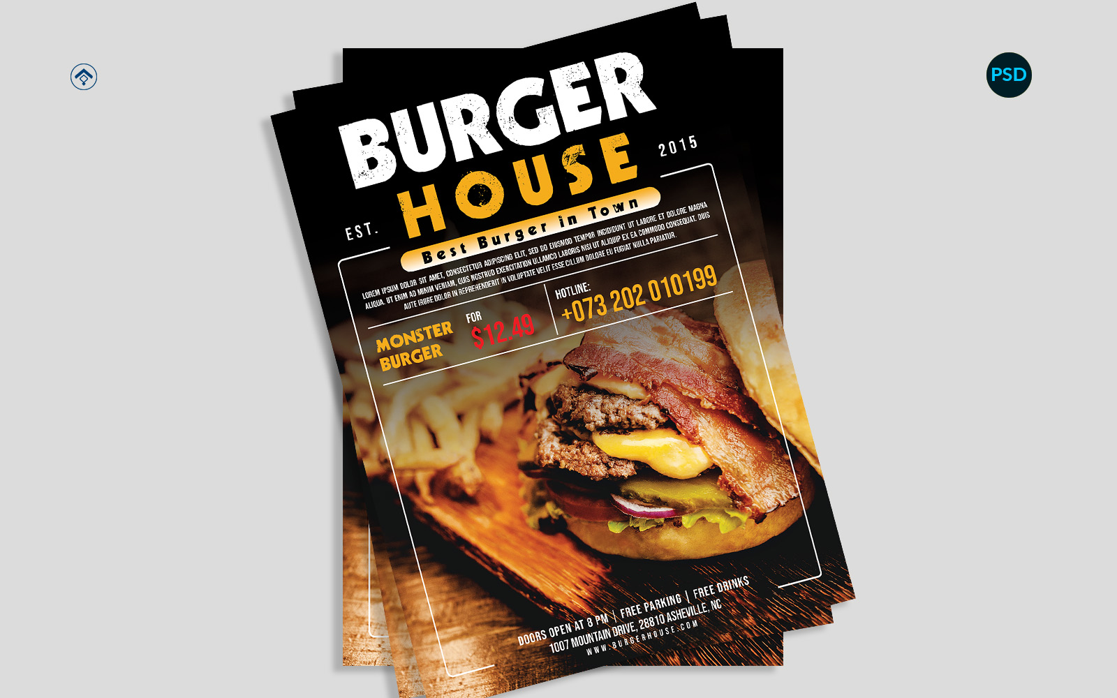 Kit Graphique #180155 Beef Burger Divers Modles Web - Logo template Preview