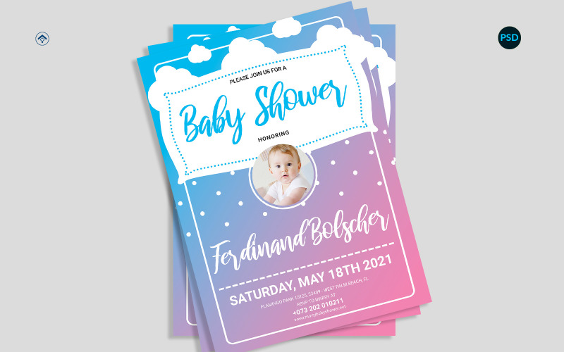 Baby Shower Flyer V1 Corporate Identity