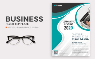 Corporate Business flyer template design.