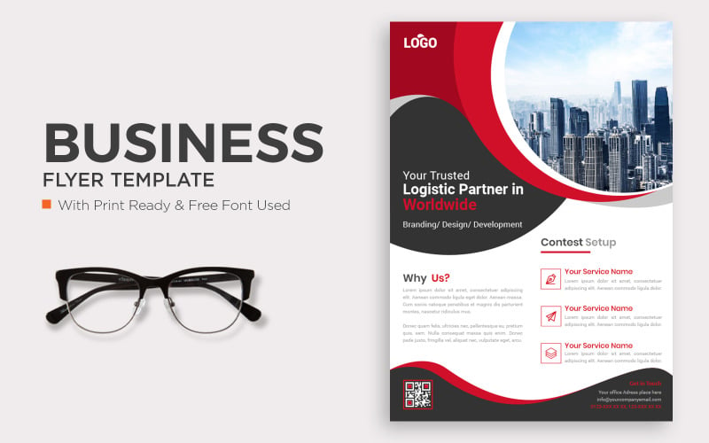 Flyer for business and advertising Corporate Identity