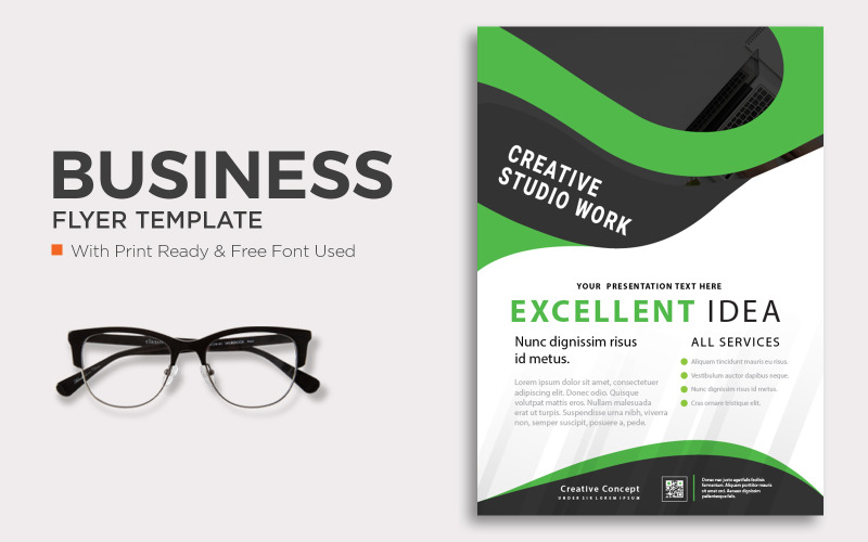 Free Business flyer template Design Corporate Identity
