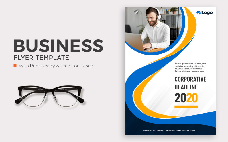 Free Corporate Flyer for business and advertising Corporate Identity