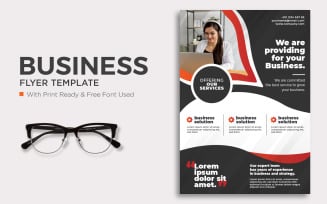 Vertical business flyer template