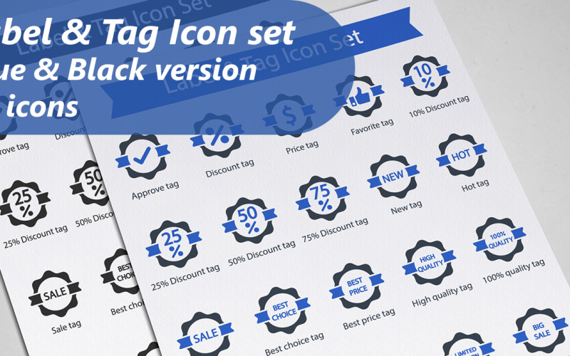 Label And Tag Iconset template Icon Set