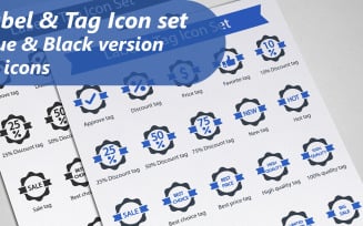 Label And Tag Iconset template