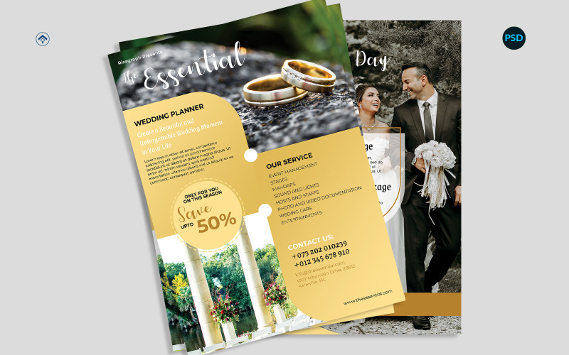 Wedding Organizer Flyer V2 Corporate Identity