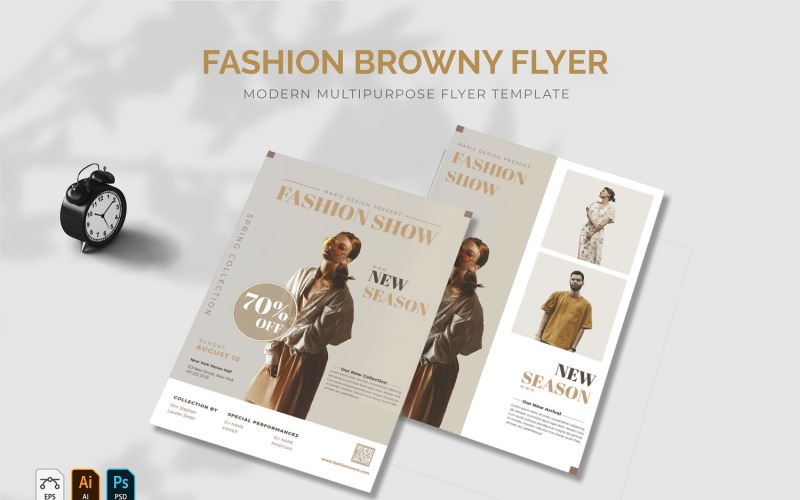 Fashion Browny Modern Flyer Corporate Identity