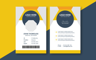 Graphic Designer Id Card Corporate Identity Template