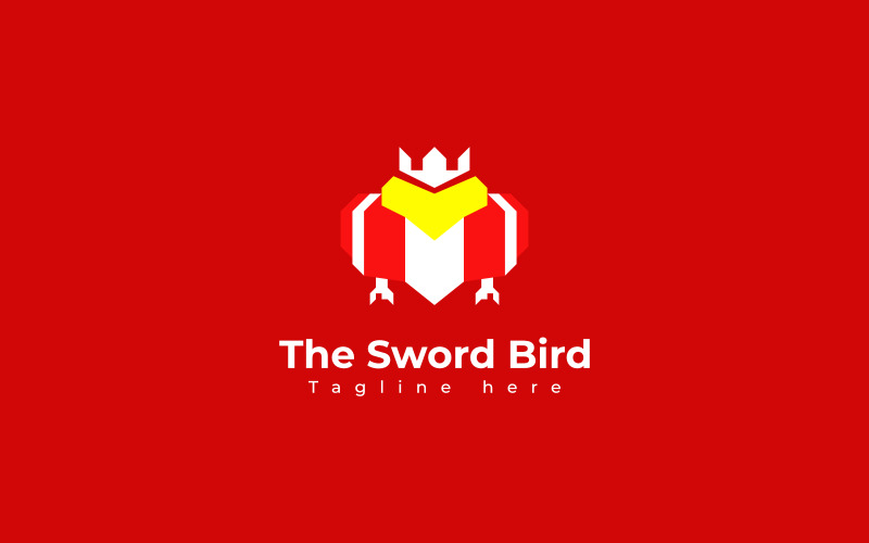 Guardian Bird - Sword King Logo template Logo Template
