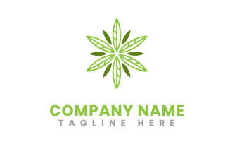 Leaf Natural Canna Business Logo Template