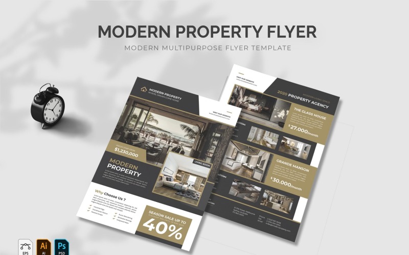 Modern Property Modern Flyer Corporate Identity