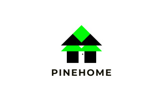 Pine Home Logo - Dual Meaning Logo template
