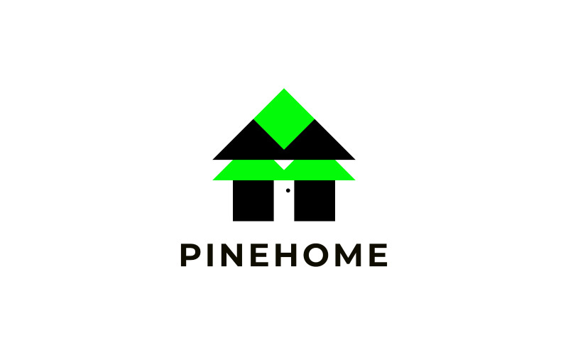 Pine Home Logo - Dual Meaning Logo template Logo Template