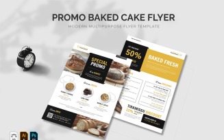 Promo Baked Cake Modern Flyer