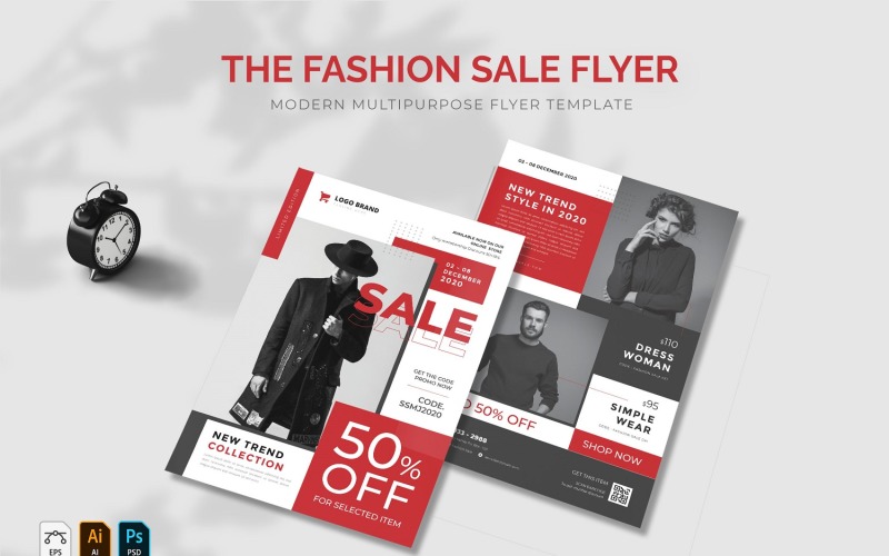 The Fashion Sale Modern Flyer Corporate Identity