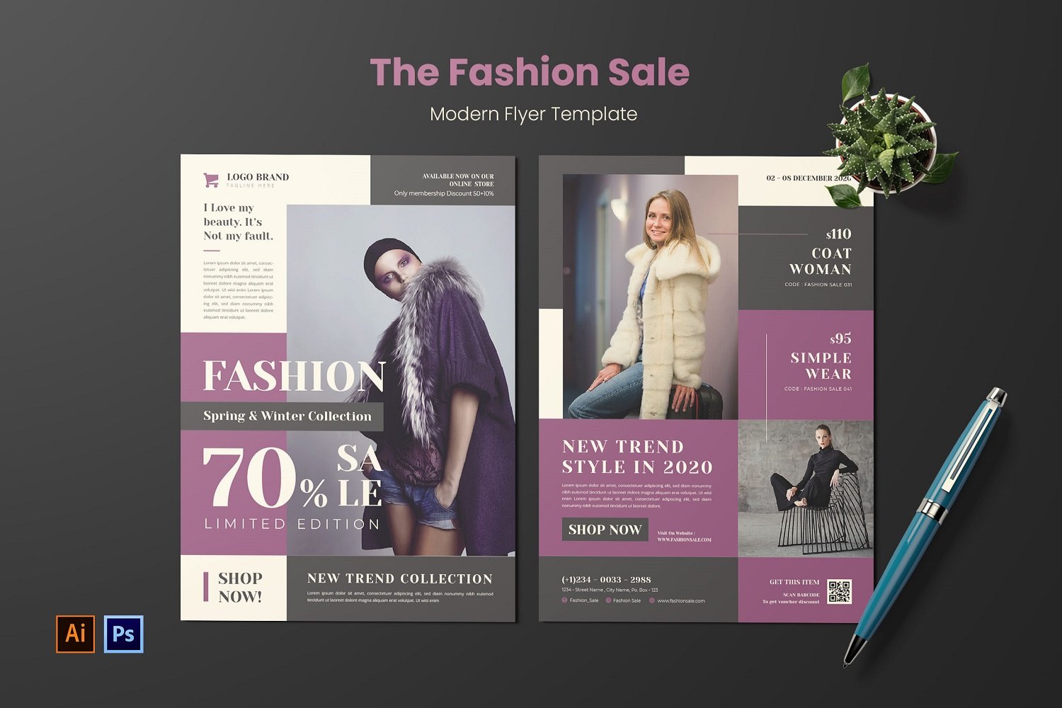 Kit Graphique #180403 Flyer Fashion Divers Modles Web - Logo template Preview