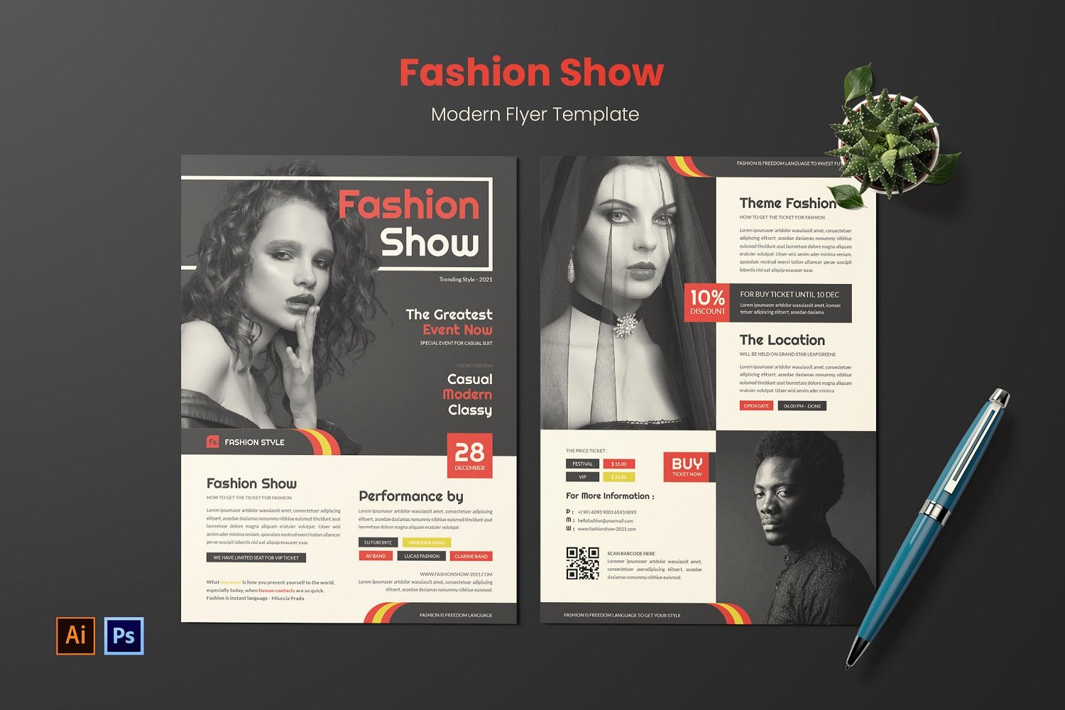 Template #180408 Fashion Print Webdesign Template - Logo template Preview