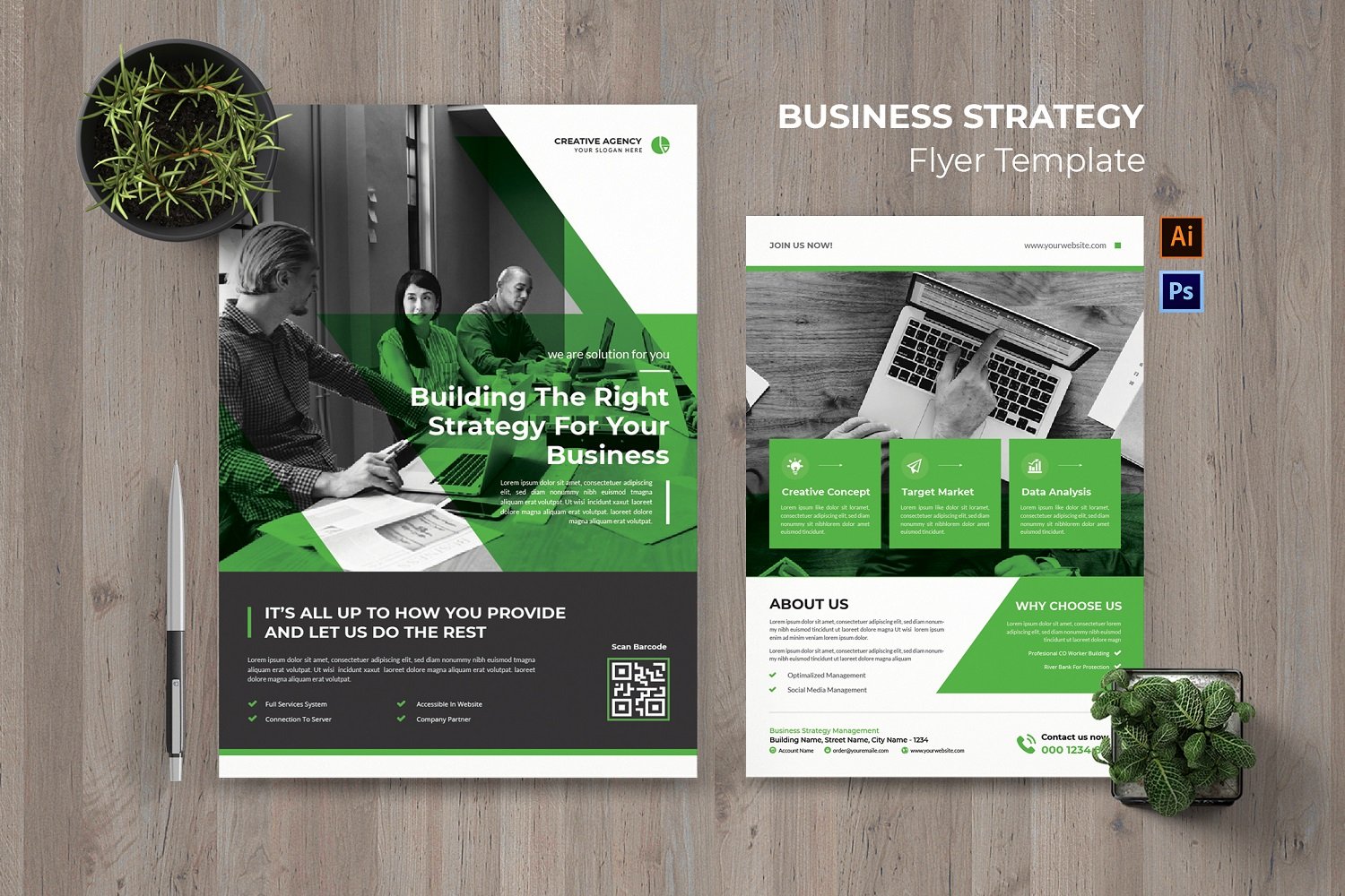 Kit Graphique #180412 Flyer Business Divers Modles Web - Logo template Preview