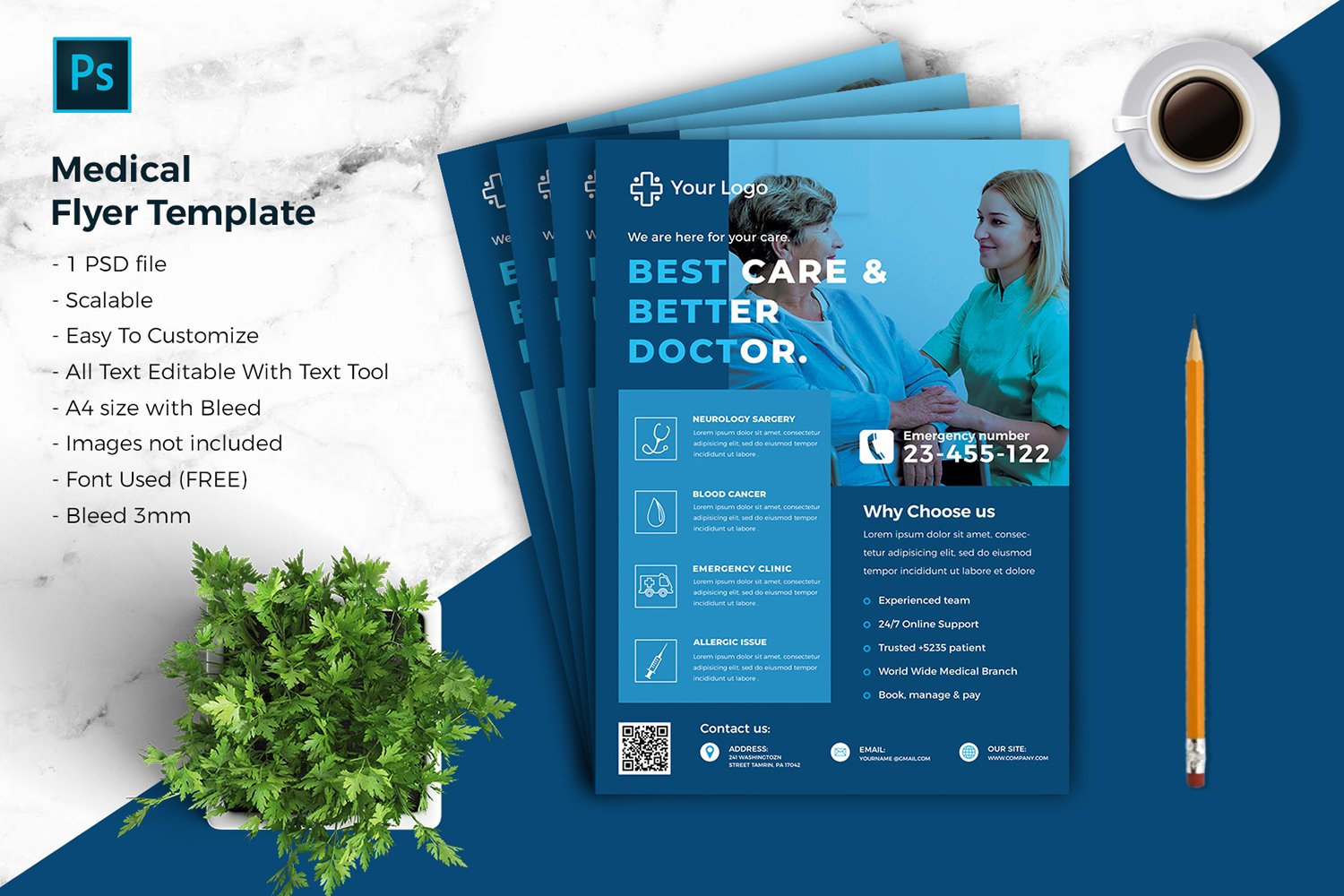 Template #180432 Poster Brochure Webdesign Template - Logo template Preview