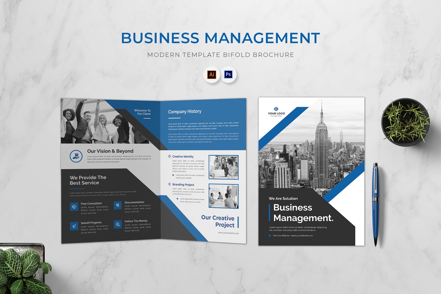 Template #180437 Brochure Business Webdesign Template - Logo template Preview