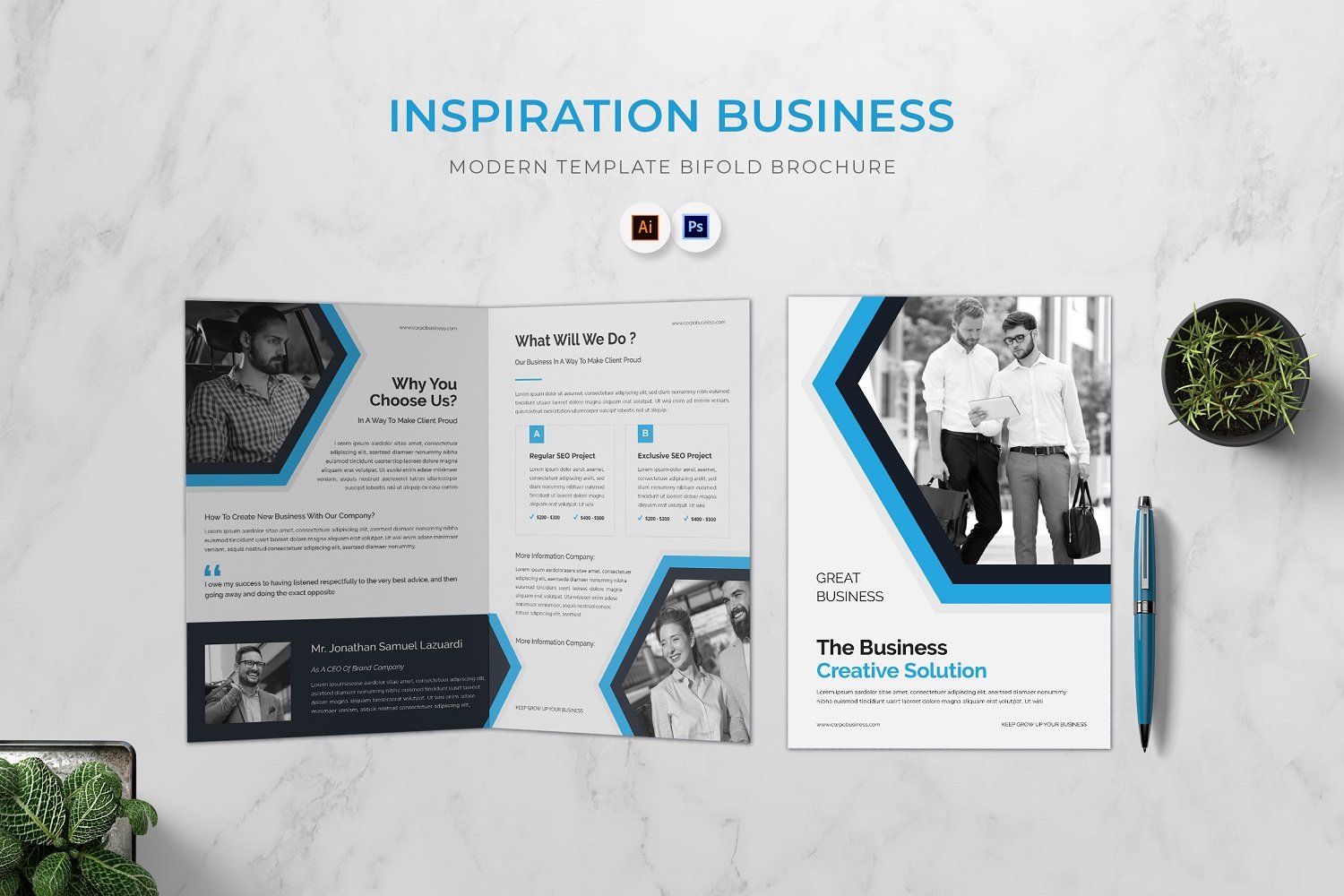 Template #180440 Brochure Business Webdesign Template - Logo template Preview