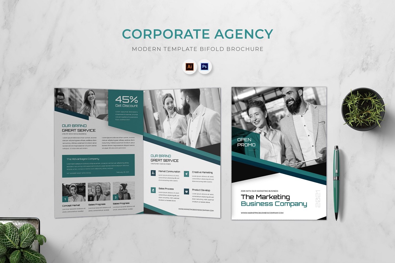 Template #180442 Brochure Business Webdesign Template - Logo template Preview