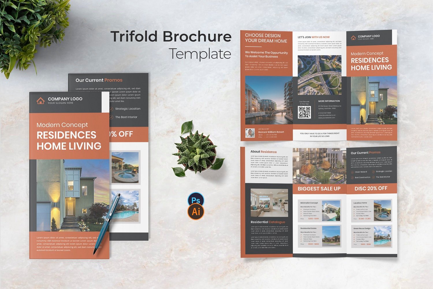 Template #180461 Brochure Business Webdesign Template - Logo template Preview