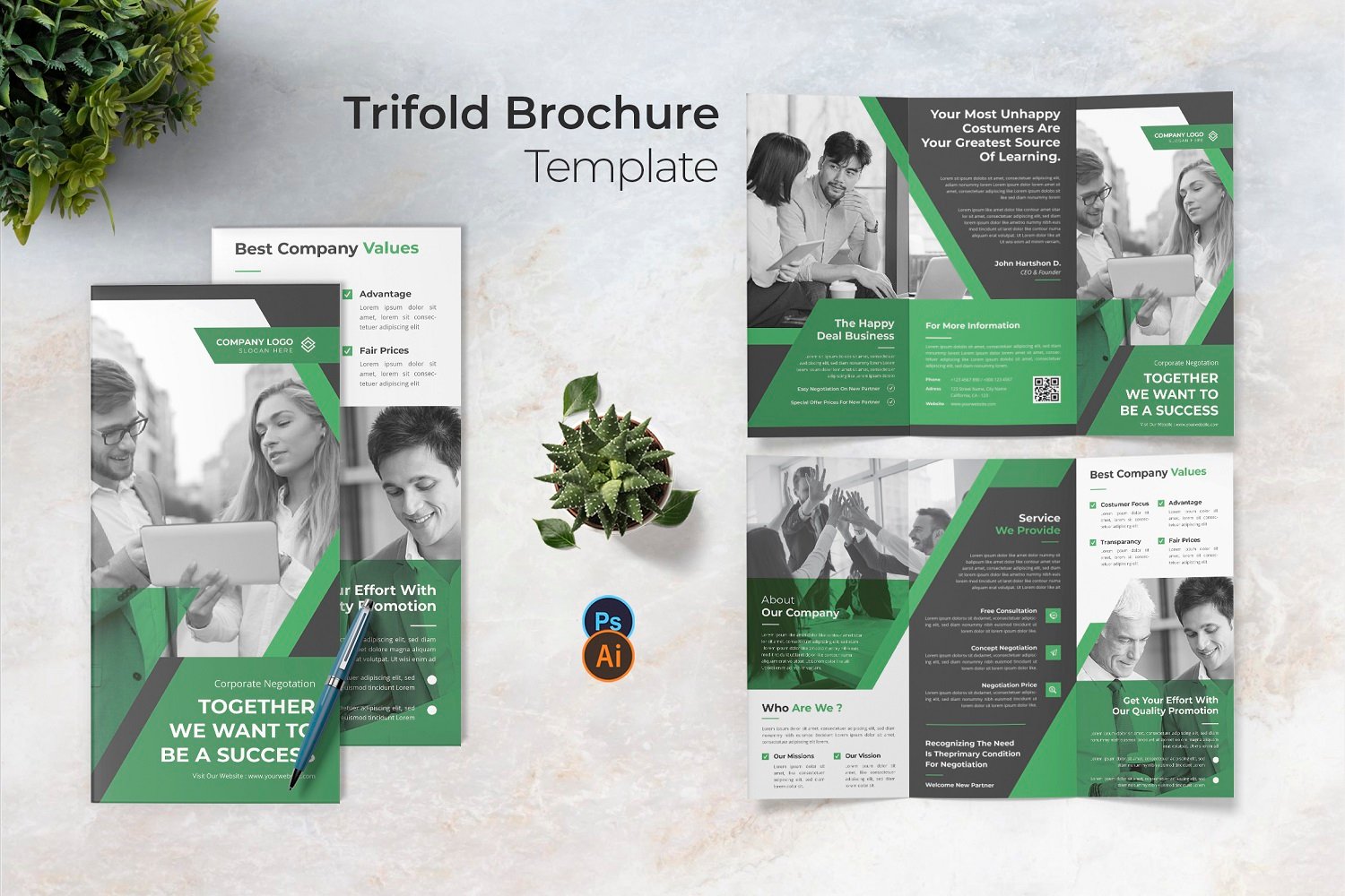 Template #180467 Brochure Business Webdesign Template - Logo template Preview