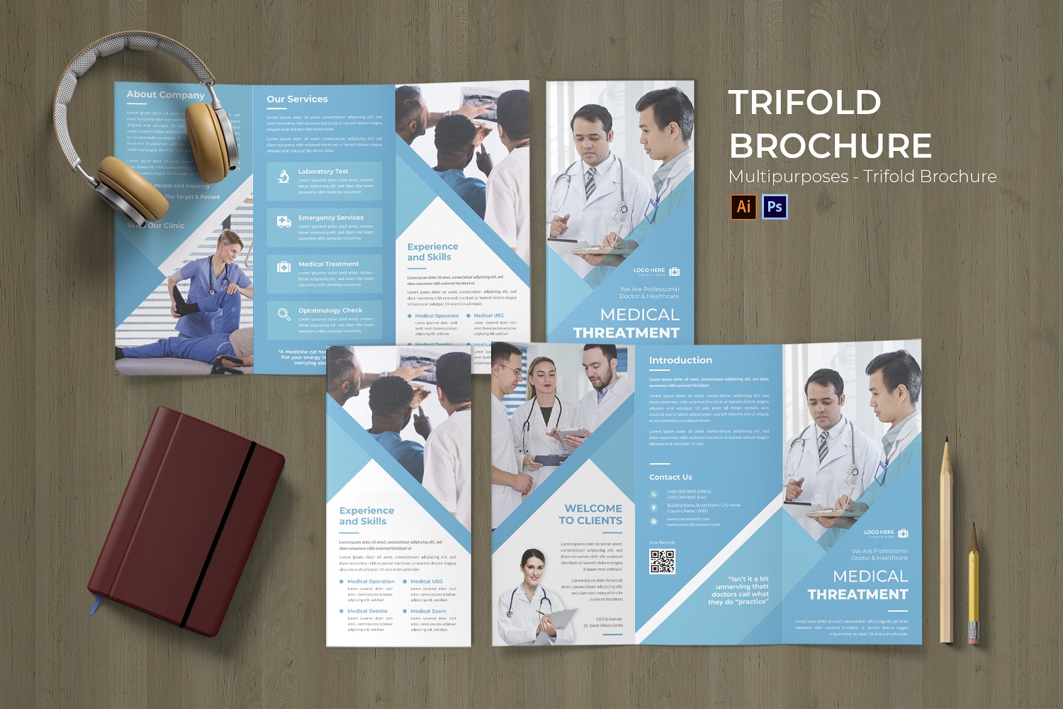 Template #180480 Flyer Hospital Webdesign Template - Logo template Preview