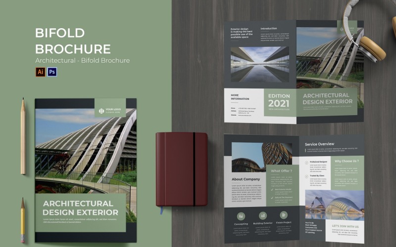 Architectural Bifold Brochure Corporate Identity