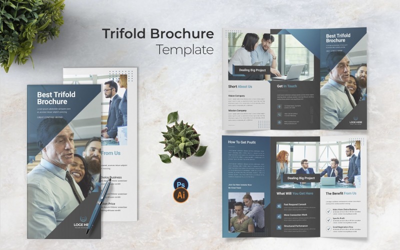 Biggest Project Trifold Brochure Corporate Identity