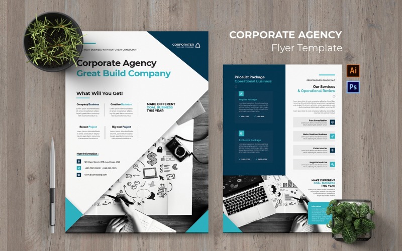 Corporate Agency Company Flyer Corporate Identity