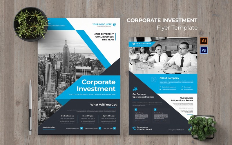 Corporate Investment Flyer Corporate Identity