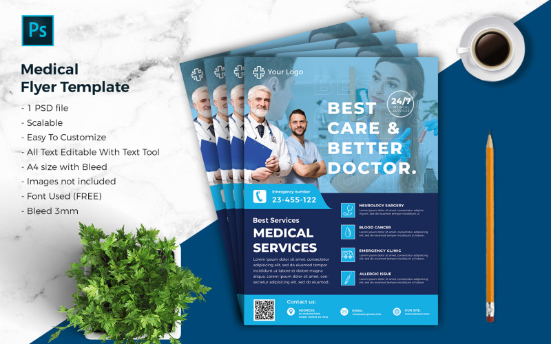 Medical Flyer Template vol.05 Corporate Identity